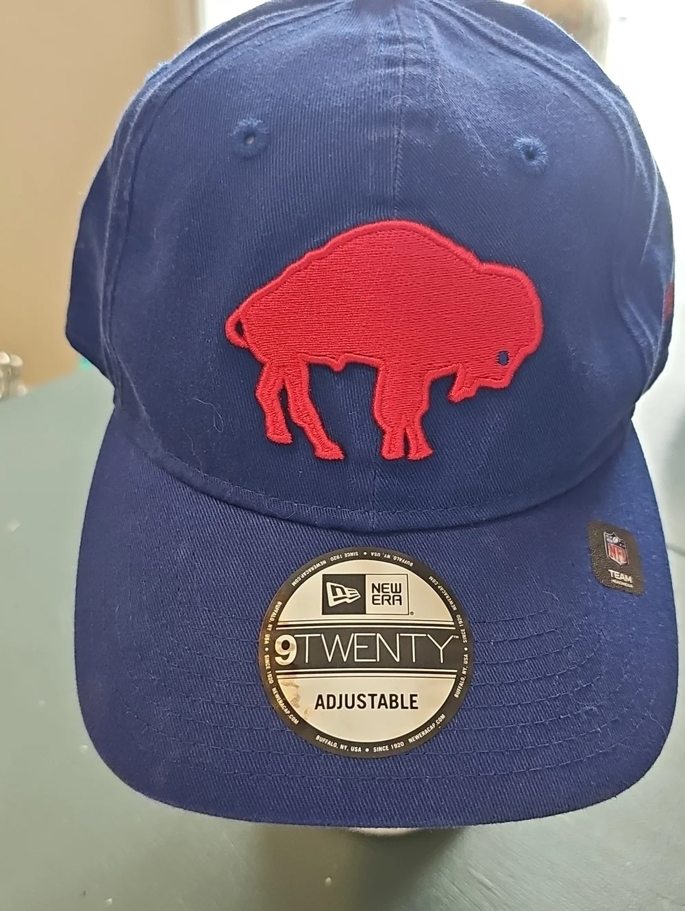 New Era 9TWENTY Buffalo‎ Bills Hat Mens OSFM Blue NFL Football Fan Size OSFM